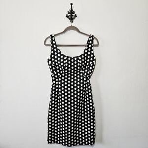 Armani Collezioni Polka Dot Dress Size 6 Fitted Sleeveless EUC